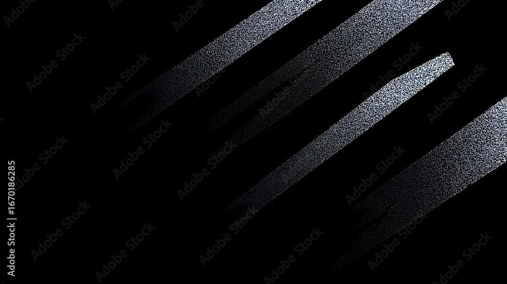 Poster diagonal lines create a striking abstract graphic design.