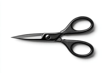 Obraz premium Black scissors, top view