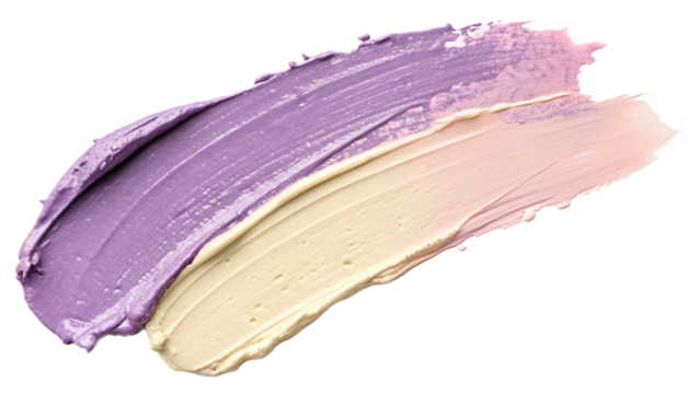 Two paint colors blend into smooth gradient on transparent background for packaging elements and color overlays in web design, print marketing materials, product mockups and promotional assets.. - Powered by Adobe