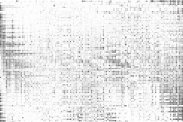 Subtle halftone grunge urban texture vector. Distressed overlay texture. Grunge background. Abstract mild textured effect. Vector Illustration. Black isolated on white background. Vector illustrator. 