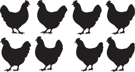 chicken silhouettes