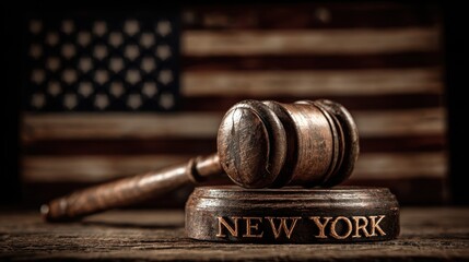 New York Laws. Exploring the Legal System of the State with Emphasis on Justice and Federal Flags