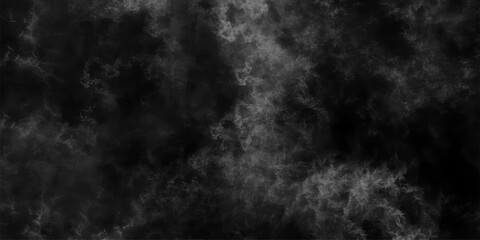 Abstract ash cloud and smoke texture in dark background. White Black fog effect transparent smoke isolated dark dramatic sky with black stormy clouds. Grunge creative and decorative fractal smoke art