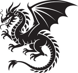 Dragon Crest Wings great set collection clip art Silhouette