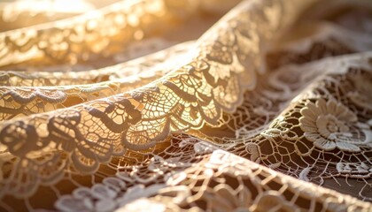 Traditional hand cut lace-inspired design with flowing curves and ornamental detailing, highlighted under warm directional lighting.