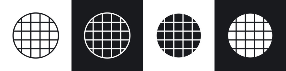 Stroopwafel cookies icons graphic vectors