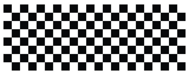 Fototapeta premium Modern black and white checkered pattern background offering bold design elements.Black and white checker pattern vector illustration. Abstract checkered chessboard or checkerboard for game,