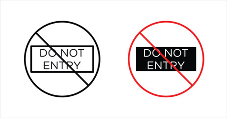 No entry road sign graphic vectors