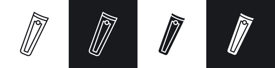 Nail clipper icons graphic vectors