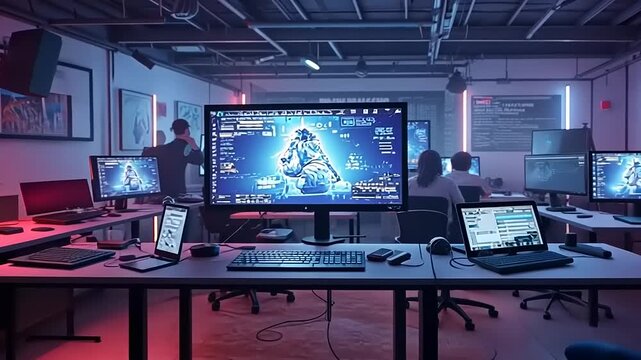 computer in the laboratory