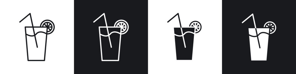 Obraz premium Lemonade icons graphic vectors