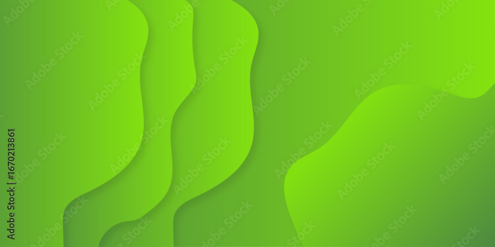 Poster abstract green wave background. light elegant dynamic abstract background. abstract minimal banner l