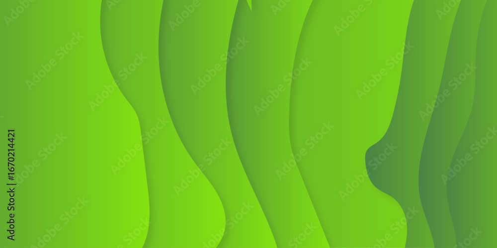 Poster abstract green wave background. light elegant dynamic abstract background. abstract minimal banner l