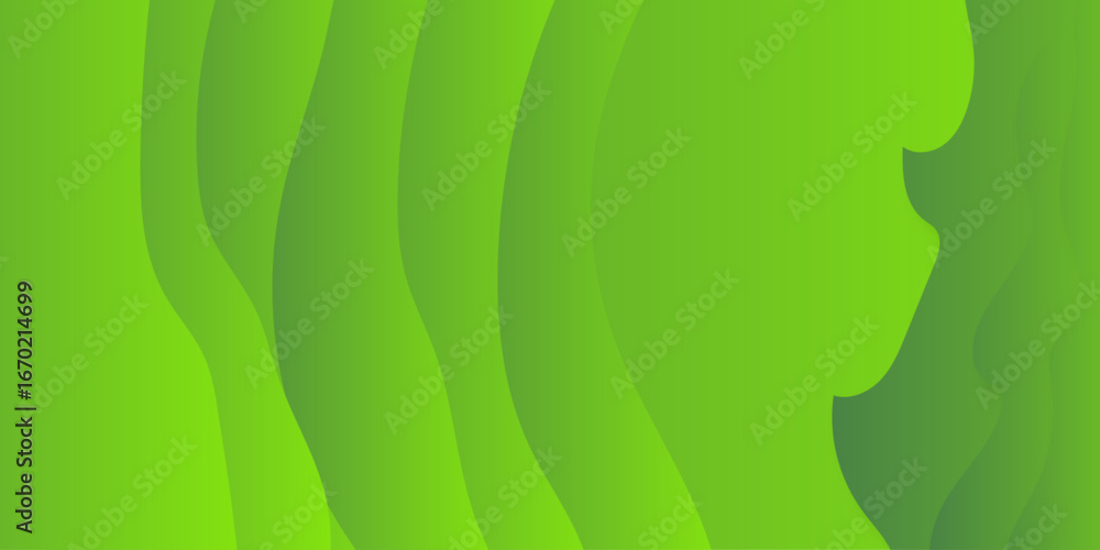Poster abstract green wave background. light elegant dynamic abstract background. abstract minimal banner l
