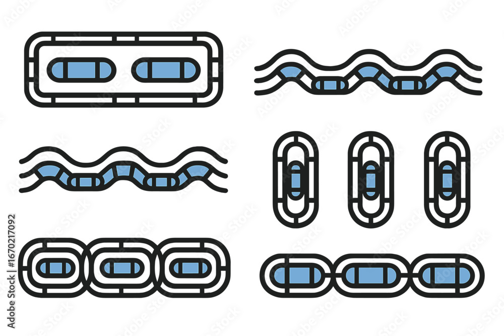 Poster vector illustration of abstract cell structures in a modern style