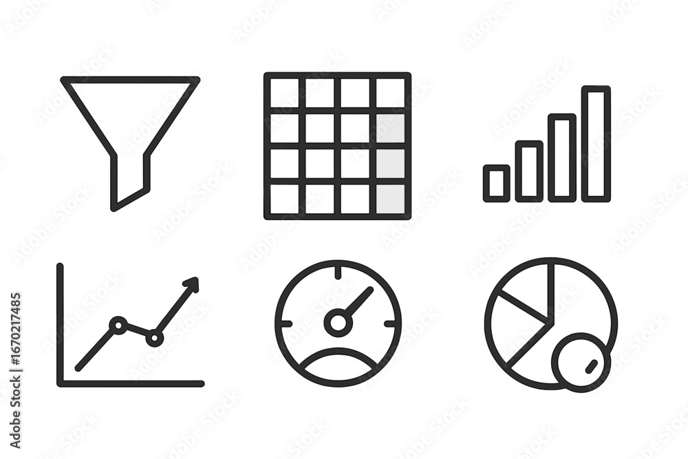 Poster data visualization elements for statistical analysis and reporting