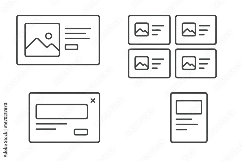 Poster vector design elements for digital content creation
