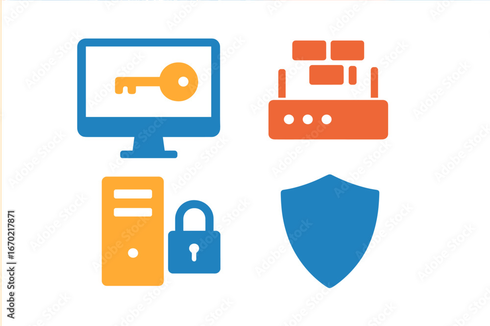 Poster essential components of network security in a modern workspace