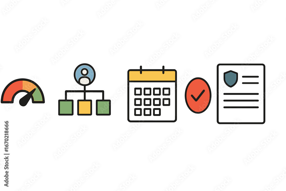 Poster visualizing project management for workflow efficiency