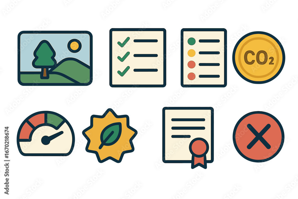 Poster vector illustrations of environmental concepts in flat design style