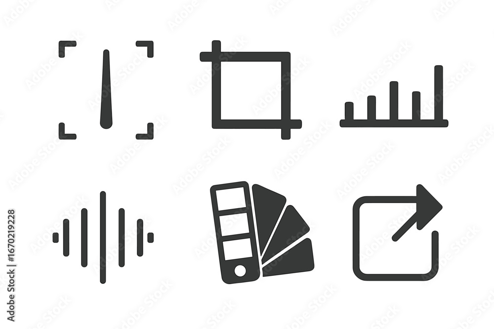 Poster vector illustration of various design elements for digital projects