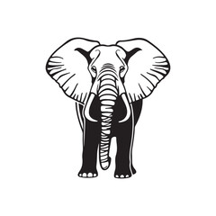 Elephant silhouette vector