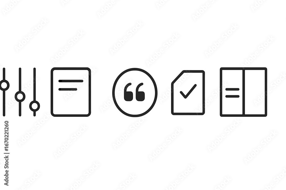 Poster vector illustration of interface elements for web design projects