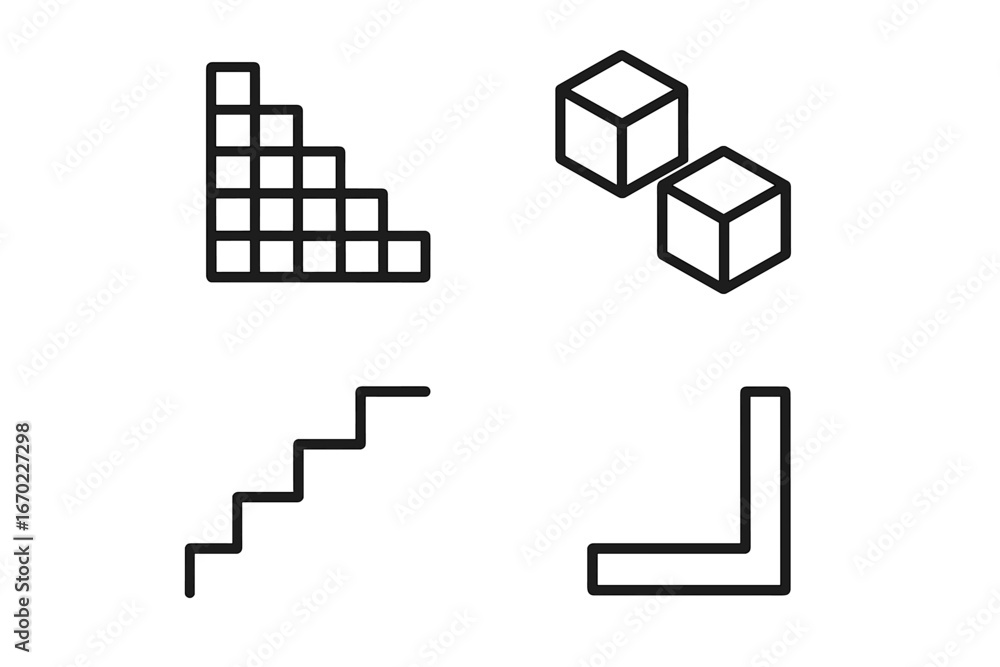 Poster shapes and structures in minimalist vector design for educational use