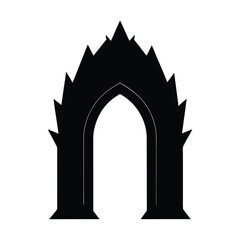 silhouette of the arch of triumph