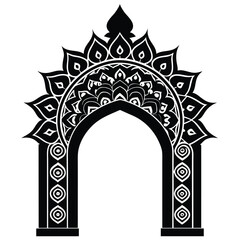 vector illustration of the arch