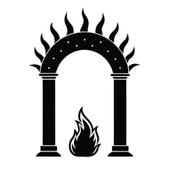 vector illustration of a column