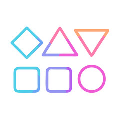 set of vector stickers with arrows