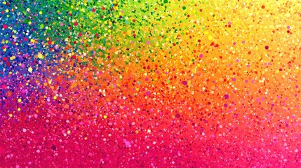 Colorful confetti explosion
