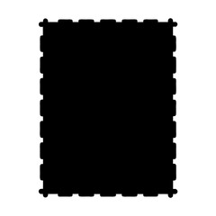 Obraz premium A Large Interlocking Foam Tile, Predominantly Black, Used for Protective Flooring