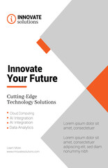 Modern business flyer template design for marketing