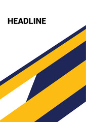 Modern cover design with diagonal stripes