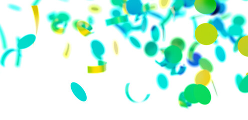 Vibrant confetti falling on white. Perfect for celebrations, backgrounds, and festive designs.