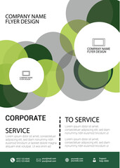 Abstract circle design for modern business style