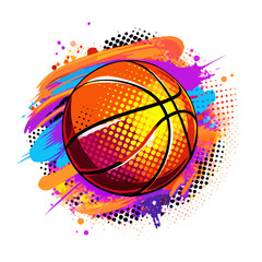 basketball background vector illustration