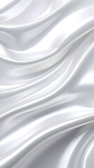 Obraz premium White Silk Fabric Drapery Texture Background