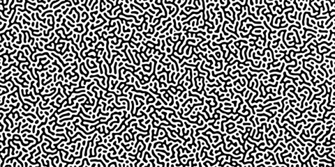 Abstract Reaction-diffusion Turing pattern natural texture gray gradient color scheme. Linear design with biological algorithm psychedelic background. Reaction-diffusion or truing patter