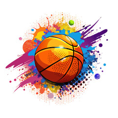 basketball background vector illustration