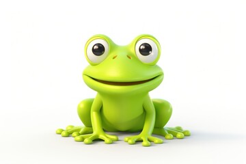 Obraz premium Frog amphibian wildlife cartoon.