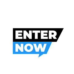 ENTER NOW png, clean flat label, modern style design, creative png tag
