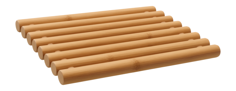 Bamboo grill grate for eco-friendly cooking, offering a sustainable alternative to metal grates.