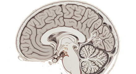 Human Brain Cross Section