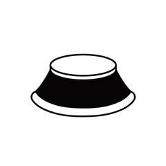 シンプルな秋のこたつの線画アイコン　ベクターイラスト