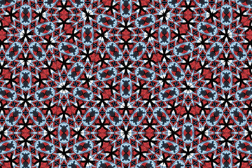 Seamless Luxury Graphic Textile Art Template Perspective Design Decoration Tile Texture Symmetric Endless Fashion Background Cloth Geometric Digital Shape Wallpaper Visual Interior Fabric Pattern.