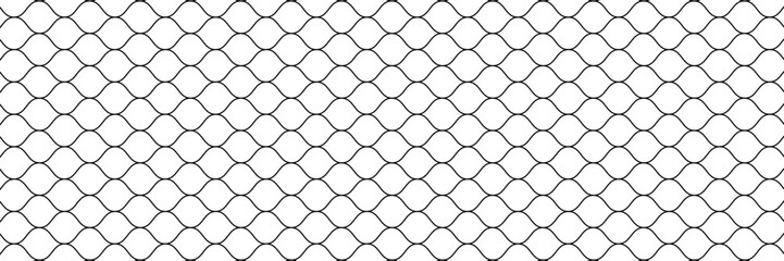 Seamless Chain Link Fence Vector Texture - Wire Mesh Pattern. vector ilustration