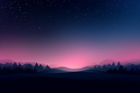 sunset in the mountains